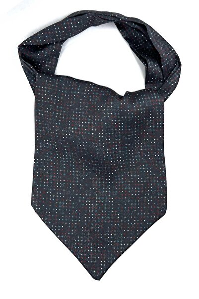 Kravatkolik Ανδρικό κασκόλ καπνιστό - μοτίβο μαύρων κηλίδων K597
