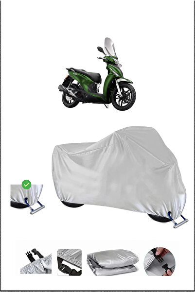 Breen قفل Kymco PEOPLES150I متوافق مع غطاء دراجة نارية مقاوم للماء ومتين - رمادي
