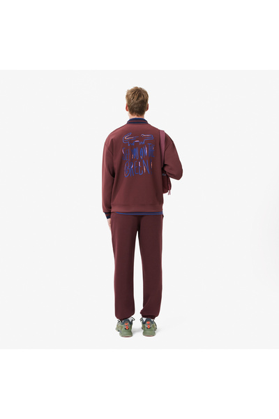Lacoste Erkek Regular Fit Bordo Eşofman Altı