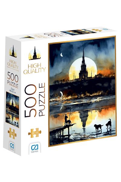 CA Games Night 500 Pieces - 2.2mm Thickness 33X48Cm Professional Hobby Puzzle Series