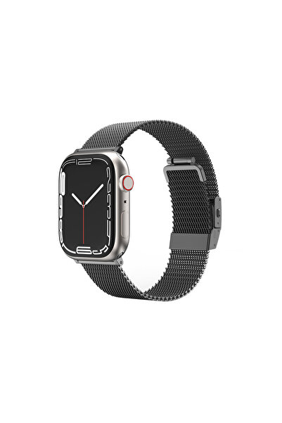 Amazingthing شاهد 10 42 ملم Amazingthing Titan Metal Mesh Cord باللون الأسود