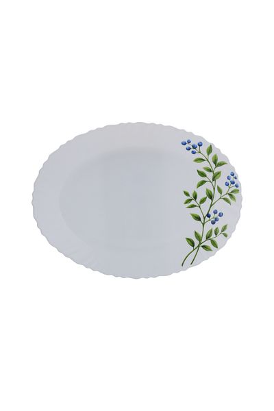 DELCASA 12.6" Opalware Oval Plate- DC2825