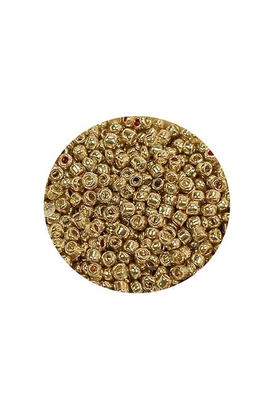STUMBANNG Cast glass sand beads (11/0) 2 mm - 20 grams - gold - bnc024