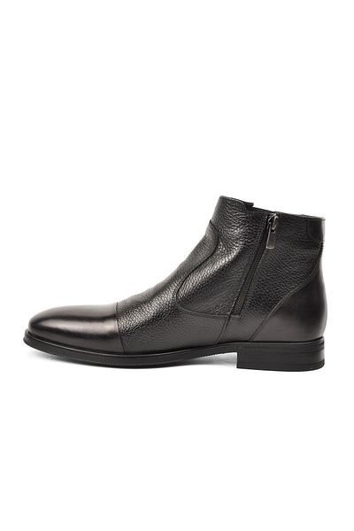 Pierre Cardin Γνήσιες δερμάτινες μαύρες ανδρικές μπότες