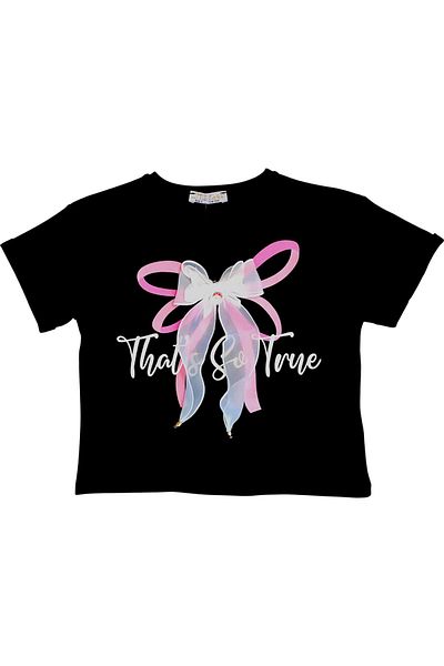 Little Star Girl's T-Shirt with Bow Accessories