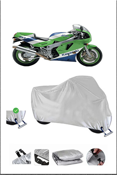 Breen قفل Kawasaki ZXR750 متوافق مع غطاء دراجة نارية مقاوم للماء ومتين - رمادي