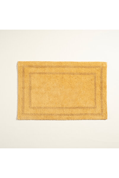 Zsa Zsa Zsu Solıd Çift Taraflı Pamuk %100 Pamuk Banyo Paspası 40x60 Cm Sarı