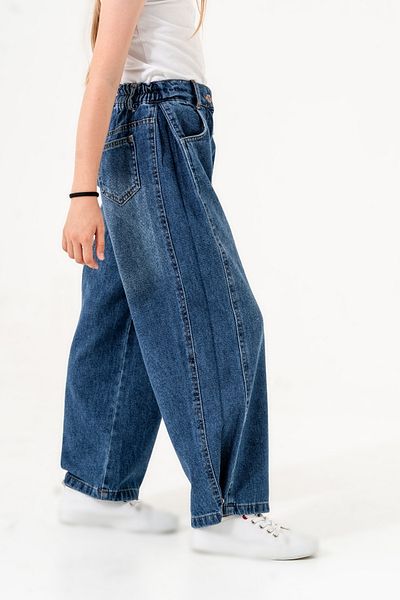 GİYİCEM TEKSTİL 2160 Model Girl's Chain Long Jeans