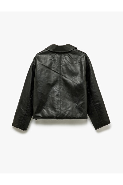 Koton Яке с класическа яка и цип, кожен вид и джобове