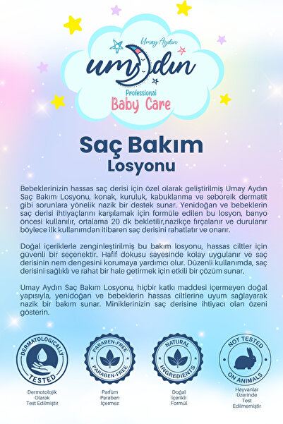 Naturaren Umay Aydın Saç Bakım Konak - Kuruluk - Dermatit Losyonu 150 ML
