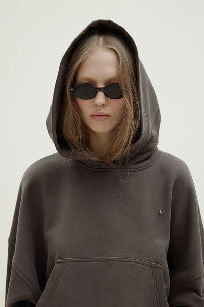 Suud Collection Brown Hardy Hooded Sweatshirt