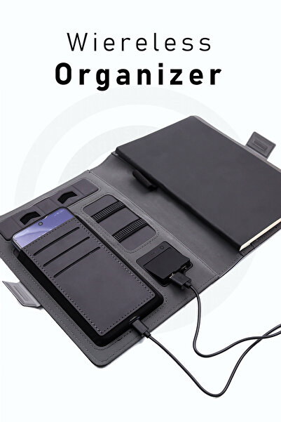 İkon store Wireless Powerbank 5000 Mah Smart Organizer