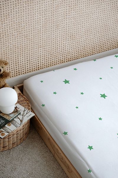 Tuğba Kuğu Pure Baby Cute Crocodile Pattern Printed Bed Sheet