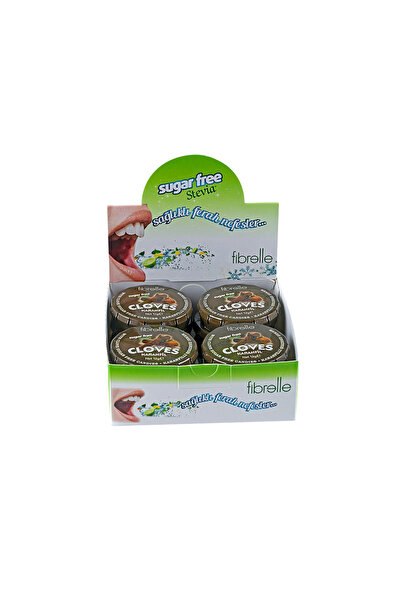 Fibrelle Sugar-Free Candy with Stevia 12-Pack Clove