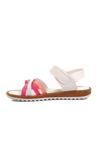 AYAKMOD Sandale pentru fete alb-fucsia-roz