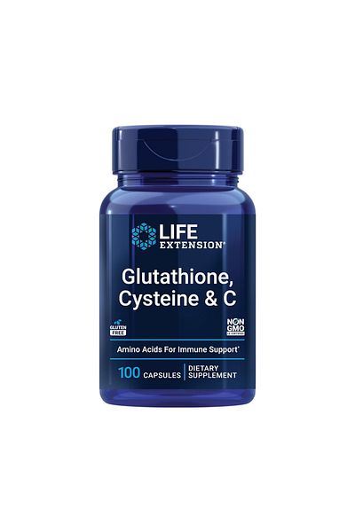 Life Extension Glutathione, Cysteine & C, 100 capsules