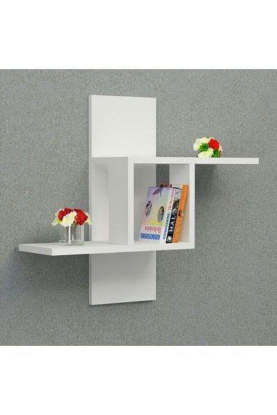 HOMS Raft perete Berlin Homs, 68 x 60 x 19.6 cm, alb