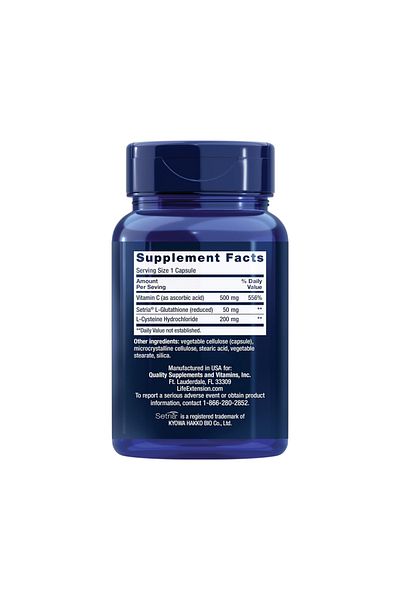 Life Extension Glutathione, Cysteine & C, 100 capsules