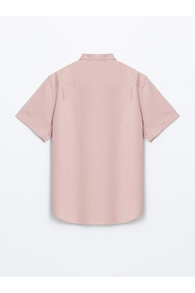 LC Waikiki Ανδρικό πουκάμισο Dobby με κοντό μανίκι LCWAIKIKI Classic Regular Fit