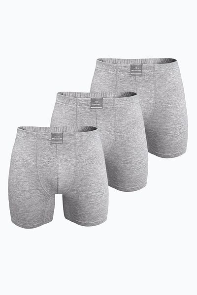 Malabadi Ανδρικό 3 τεμάχιο Grey Premium Collection Modal Long Boxer 3M250