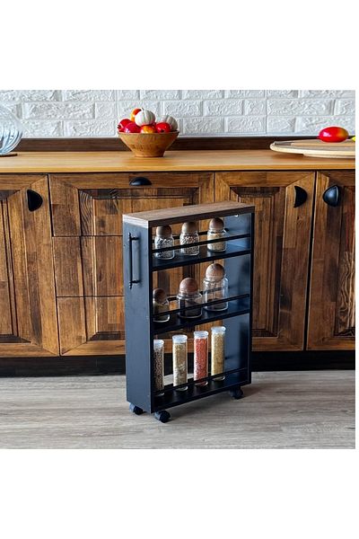 HOMS Organizer shelf with wheels, kitchen storage