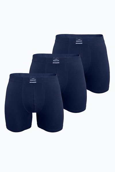 Malabadi Ανδρικό Premium Navy Blue Modal Long Boxer Σετ 3 τεμαχίων - 3M250