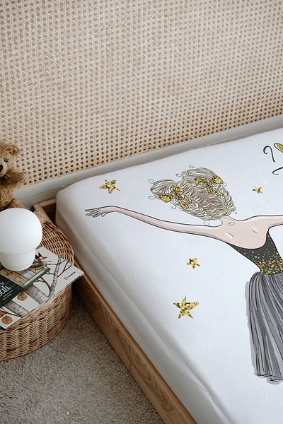 Tuğba Kuğu Black Swan Printed Bed Sheet for Baby Series