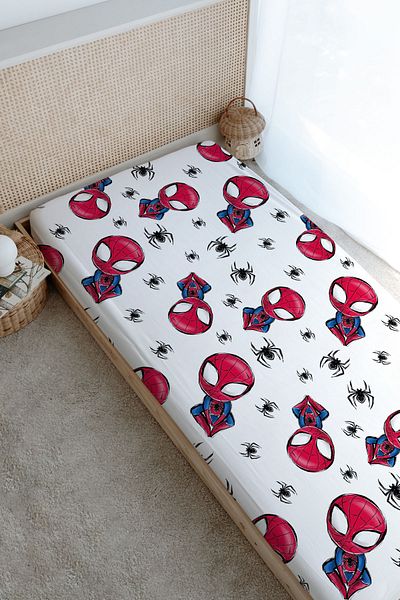 Tuğba Kuğu Spiderman Printed Flat Sheet - for Baby Series