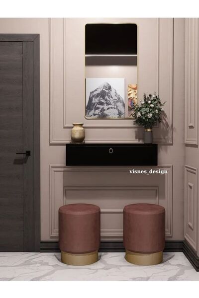 VISNES 80 cm Kapaklı Dresuar Salon Antre Hol Oturma Odası Askıda Kulplu Dolap...