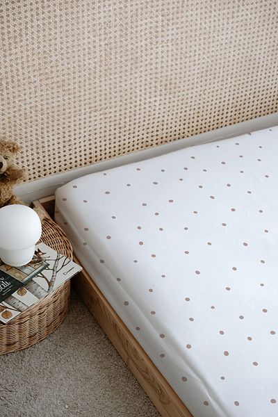 Tuğba Kuğu Pure Baby Series - Flat Sheet with Rabbit Print in a Cup