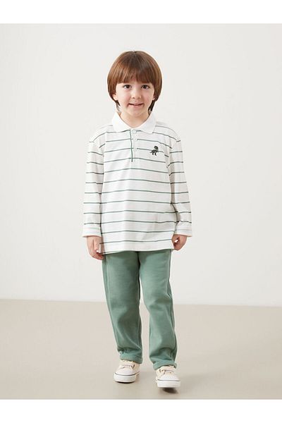 LC Waikiki Polo Neck Boys T-Shirts and Pants 2-Piece