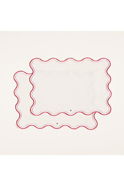 Zsa Zsa Zsu Prusa Nakışlı 2'li Polyester %100 Polyester Amerikan Servis 35x50...