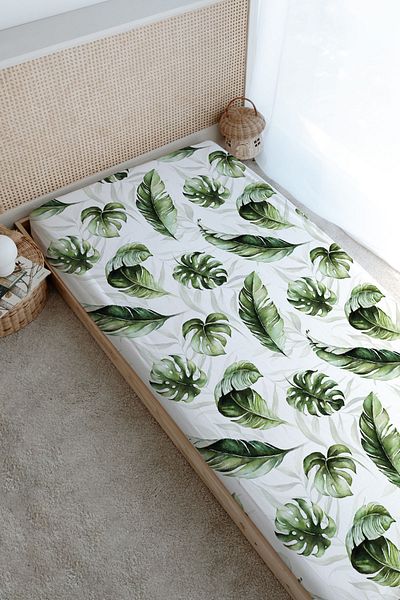 Tuğba Kuğu Watercolor Lion Printed Flat Sheet - for Baby Series