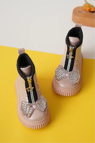 Papuçcity Arzen 03074 Baby Girl Bow Θερμικές Μπότες