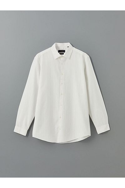 LC Waikiki SOUTHBLUE Slim Fit Men's Long Sleeve Striped Shirt