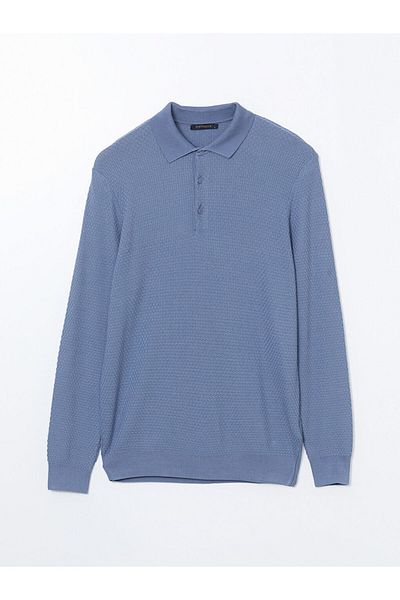 LC Waikiki SOUTHBLUE Pulover pentru bărbați, cu mânecă lungă, cu gât polo