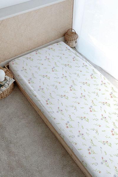 Tuğba Kuğu Printed Flat Sheet - Little Deer Series