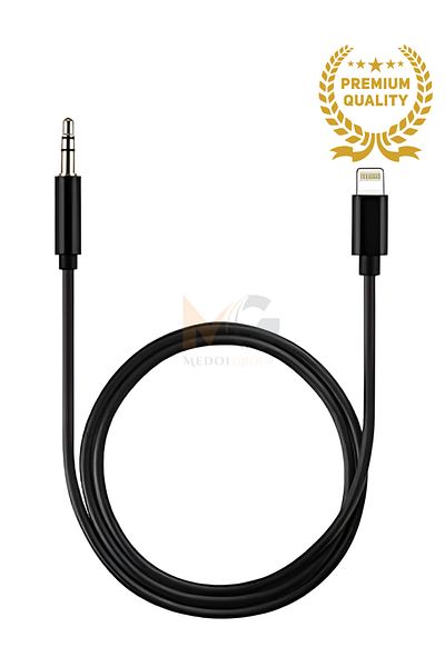 Medoi iPhone Compatible Lightning to 3.5mm Aux Audio Cable Lightning Stereo Supported 1 m
