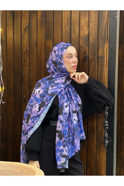 Modakaşmir Autumn Pattern Bamboo Shawl
