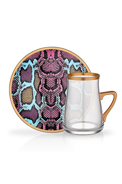 Glore Tıanna Kulplu Tek Kişilik Çay Seti