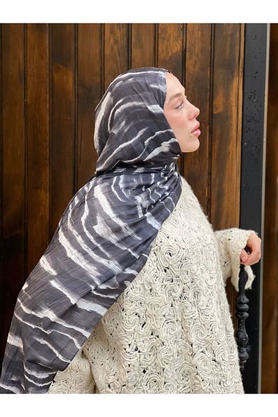 Modakaşmir Şal din bambus cu model Northern Lights