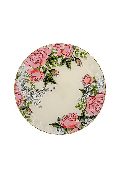 Glore Roseline Cream 6-Piece Serving Plate 26cm