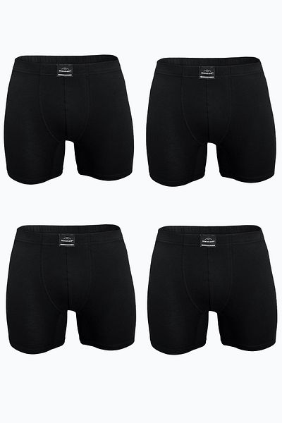 Malabadi Ανδρικό Μαύρο 4 τεμαχίων Premium Collection Modal Long Boxer 4M250