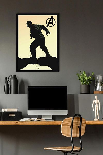 Saturn Pictură înrămată Hulk - Pictură poster film Marvel