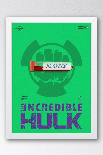 Saturn Pictură înrămată Hulk - Pictură poster film Marvel