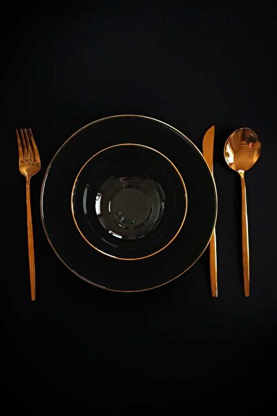 Luminarc Diwali Gold Yaldızlı 12 Parça 6 Kişilik  Yemek Takımı