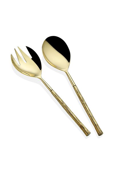 The Mia Goldy Salad Serving Set 2 Pieces