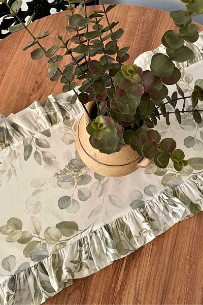 KAMİZ Βολάν Runner με σχέδιο ευκαλύπτου - 40x110