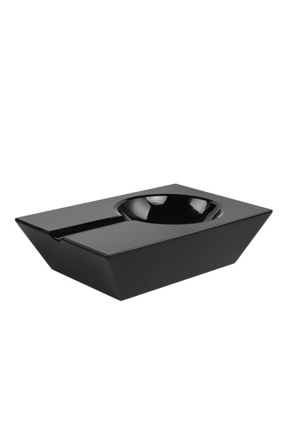 System Bathroom Accesories Cyrstal Ashtray Black