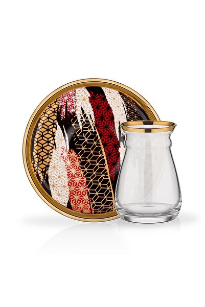 Glore Nihavent Mıxed 6 Kişilik Çay Seti